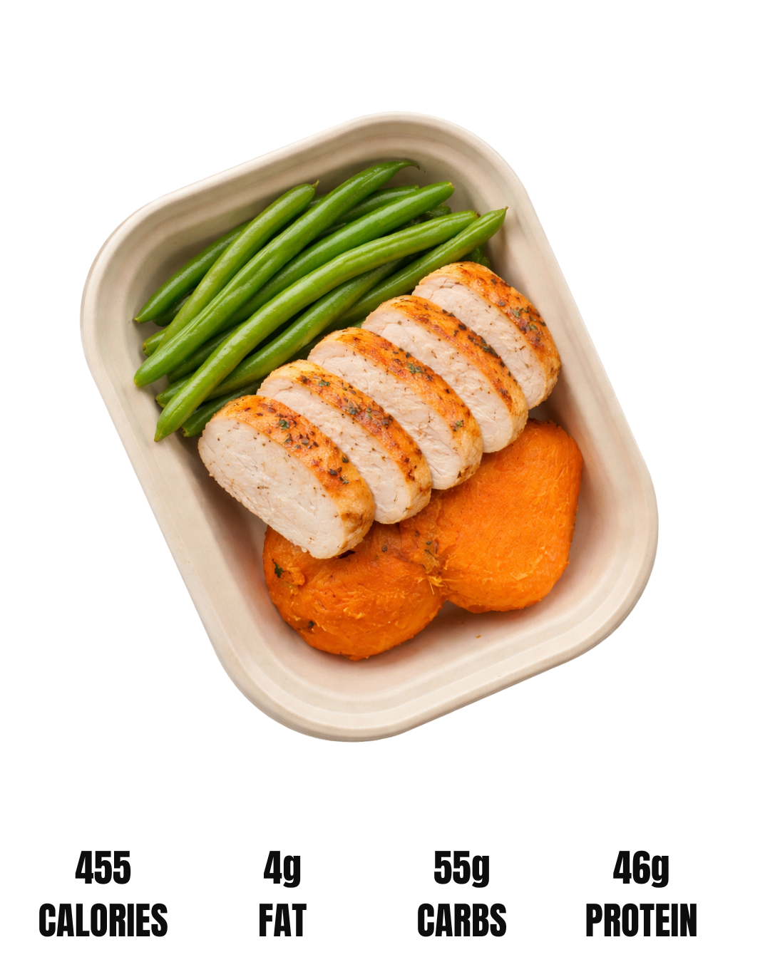NO MERCY FUEL // SWEET POTATO : CHOICE OF PROTEIN, ORGANIC GREEN BEANS