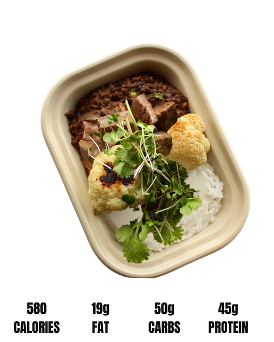 BLACK LENTIL + GRASS-FINISHED STEAK