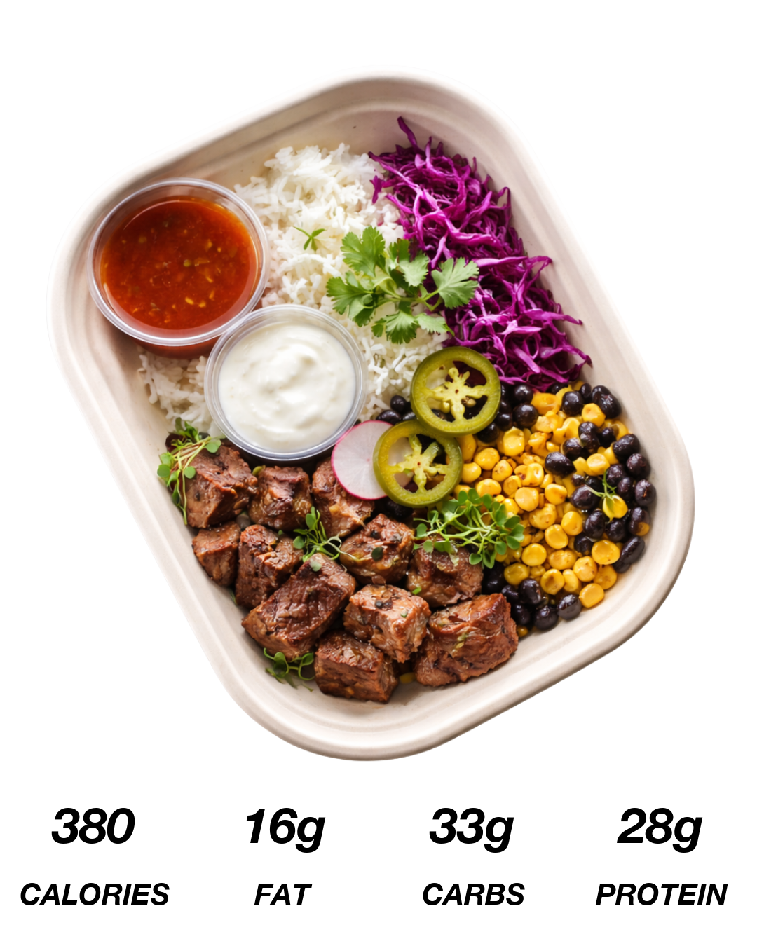 GLP+ Burrito Bowl Steak