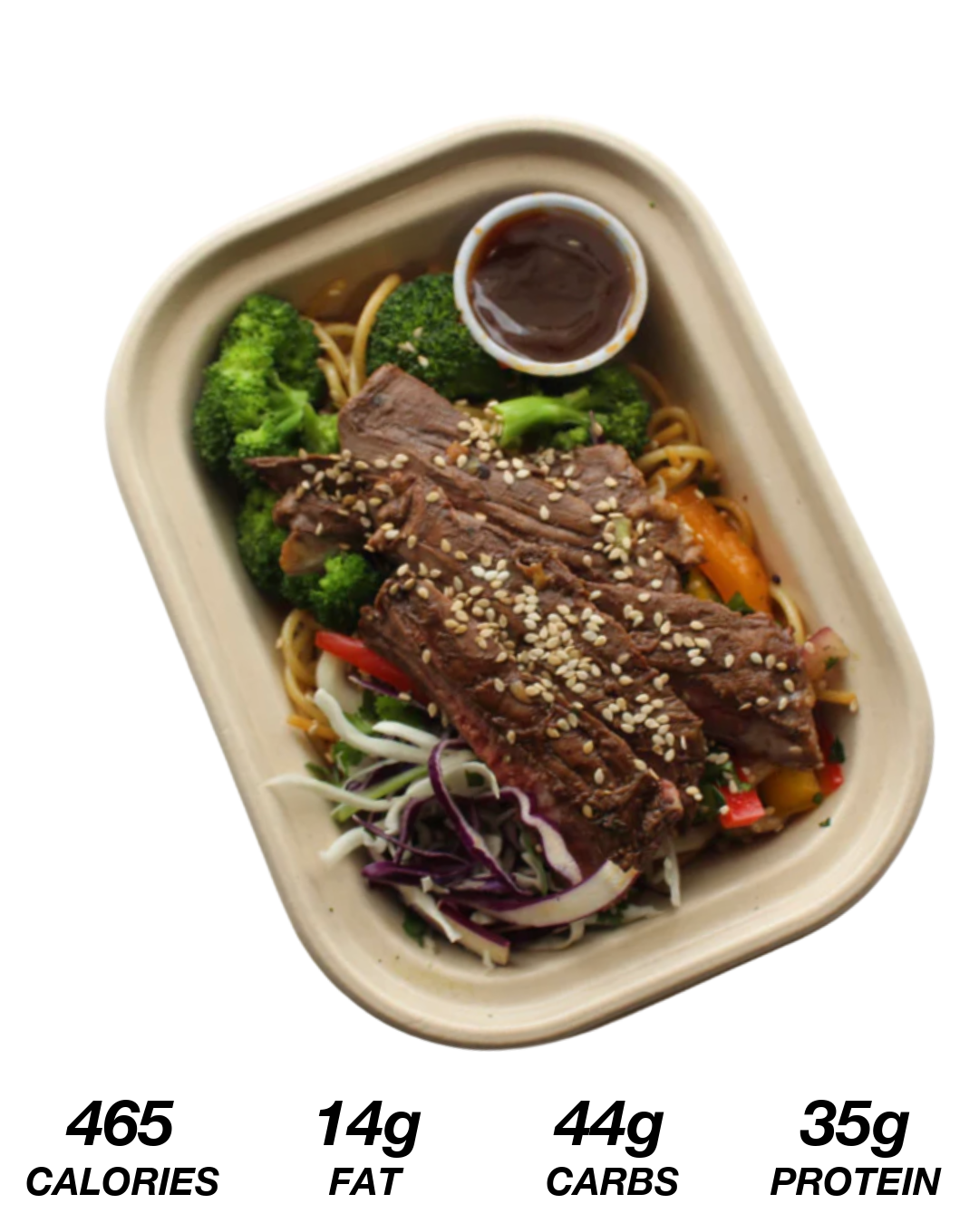 GLP+ Asian Garlic Noodles Steak
