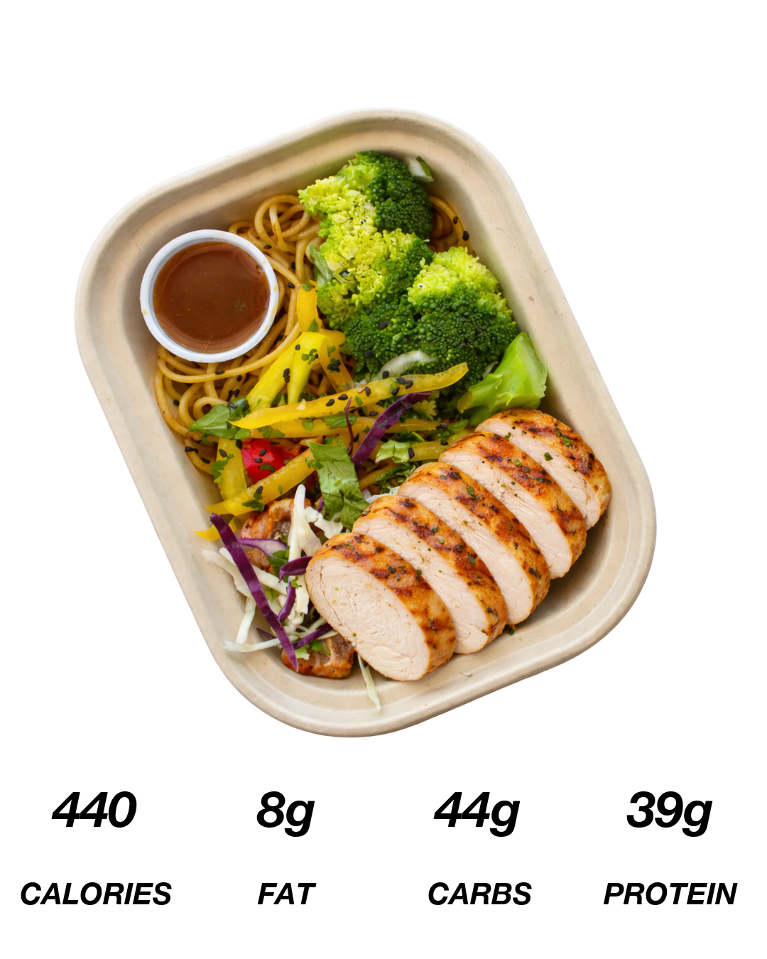 GLP+ Asian Garlic Noodles Chicken