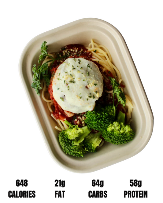 PROTEIN PACKED MEATBALL PARM: GLADIATOR STYLE