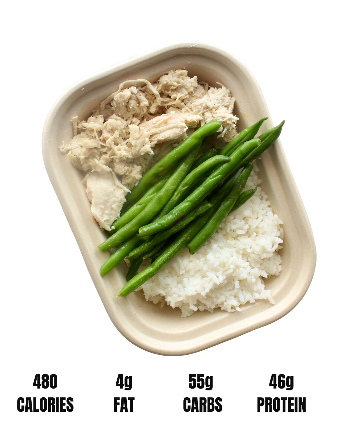 NO MERCY FUEL // JASMINE RICE : CHOICE OF PROTEIN, ORGANIC GREEN BEANS