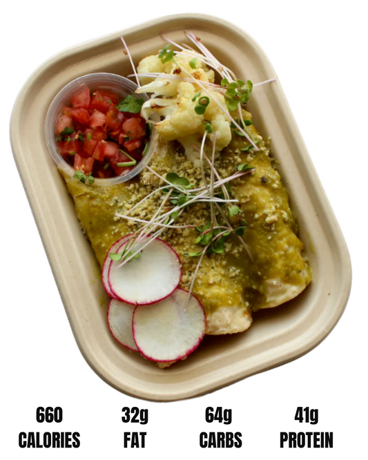 #142 Green Chile Grass-Finished Beef Enchiladas